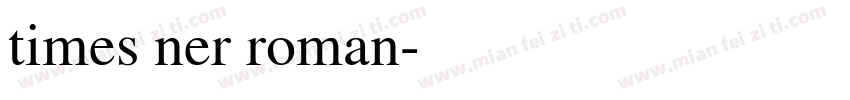 times ner roman字体转换